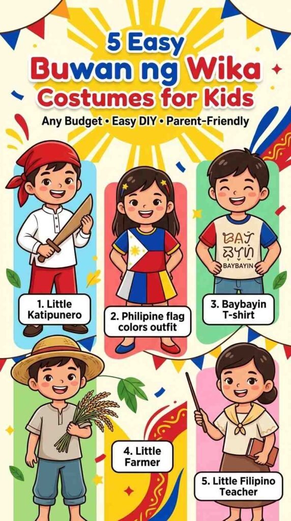 17. Little Heroes & Simple Flag Colors — Easy Buwan ng Wika Costume for Kids on Any Budget