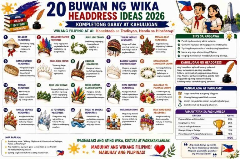 Buwan Ng Wika Headdress Ideas