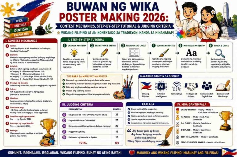 Buwan ng Wika Poster Making guide