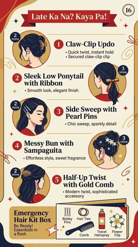 16. Limang Mabilisang Ayos ng Buhok Kapag Limang Minuto na Lang ang Mayroon Ka