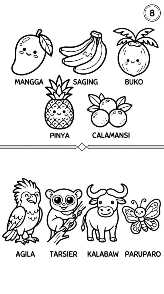 8. Pagkaing Pinoy, Prutas, at Hayop — Pangkulay ng Likas na Yaman