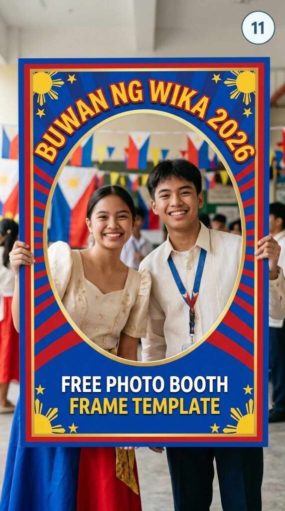 11. Tarpaulin Frame para sa Photo Booth: Malikhaing Alaala sa Paaralan